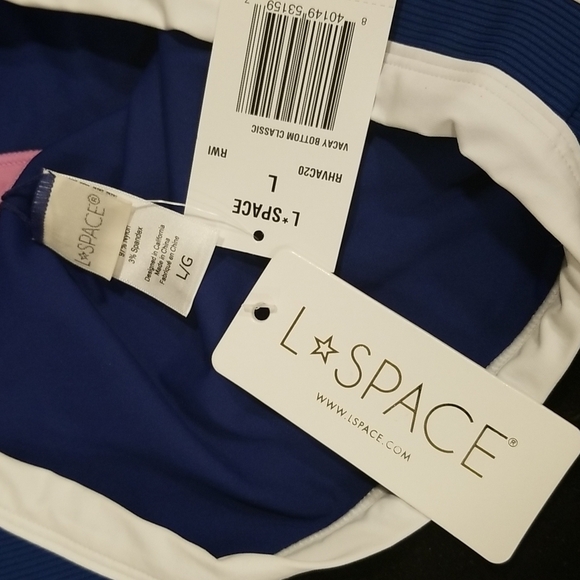 💕L*SPACE💕 Ribbed Sporty Bikini (Lala Top + Vacay Classic Bottom) Large L NWT - Picture 13 of 14
